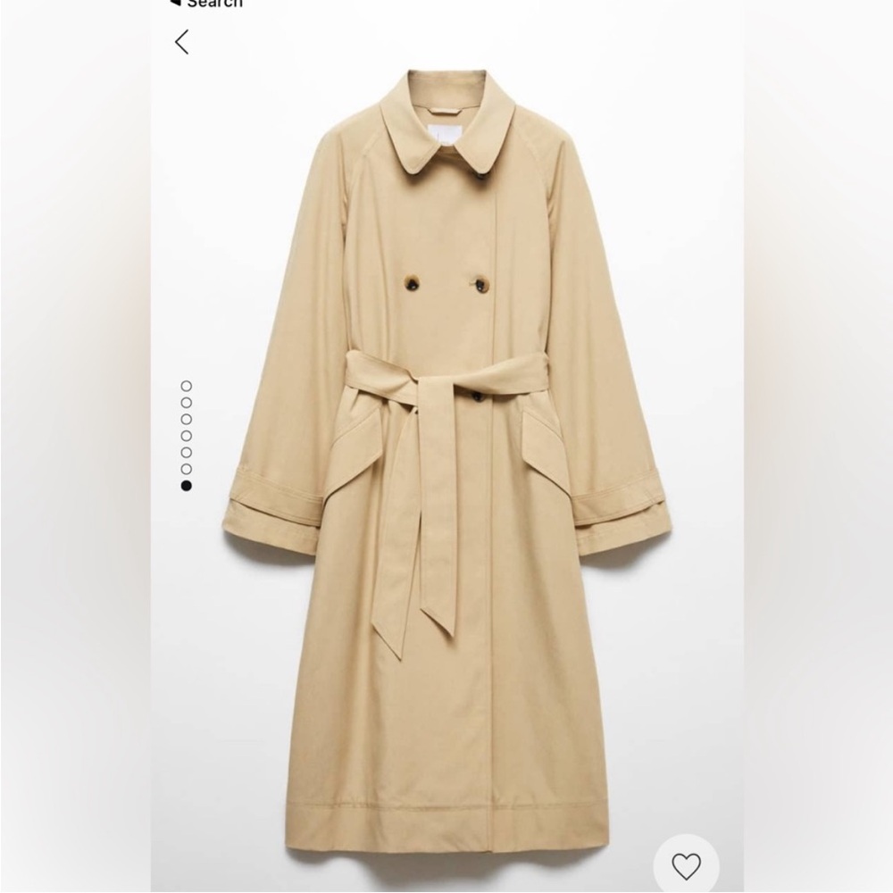 MANGO Women's Double-Button Trench Coat - Picture 5 of 10